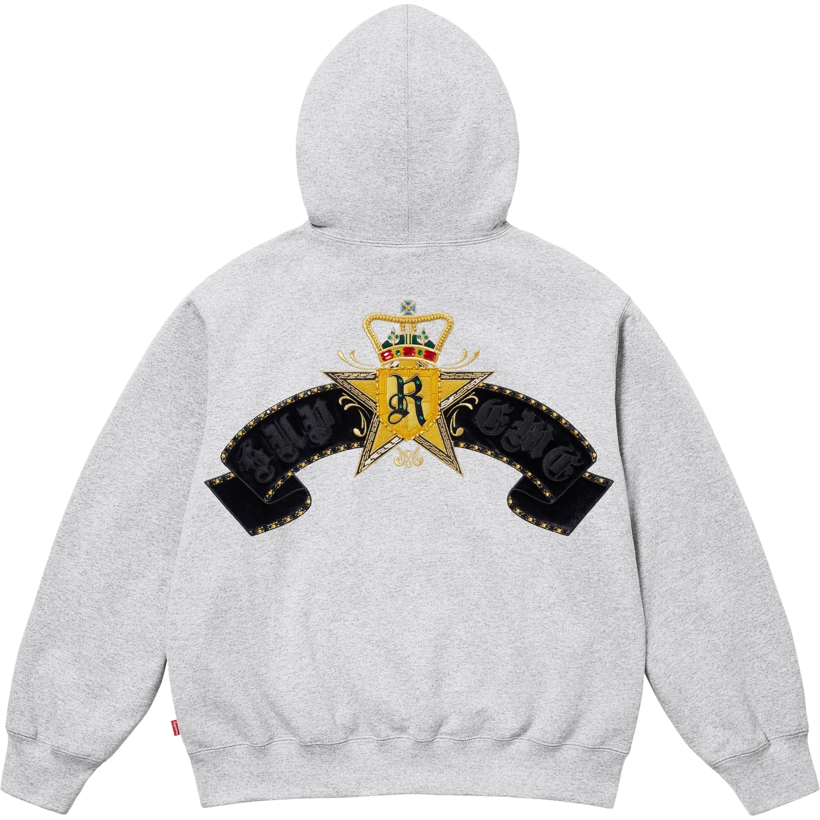 Crest Zip Up Hooded Sweatshirt view 2